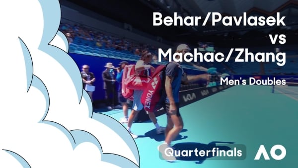 Behar/Pavlasek v Machac/Zhang Highlights | Australian Open 2024 Quarterfinal