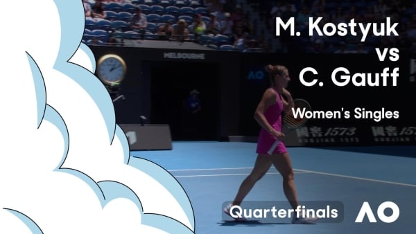 Marta Kostyuk v Coco Gauff Highlights | Australian Open 2024 Quarterfinal