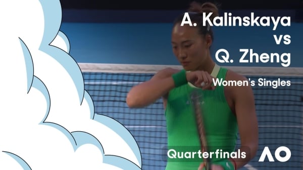 Anna Kalinskaya v Qinwen Zheng Highlights | Australian Open 2024 Quarterfinal