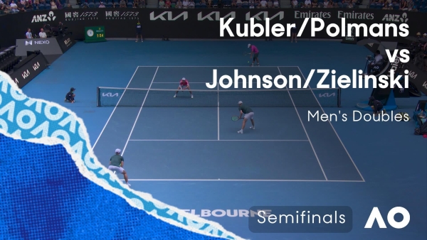 Kubler/Polmans v Johnson/Zielinski Highlights | Australian Open 2026 Semifinal