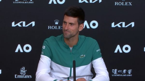 Novak Djokovic: "I was hitting the ball very well" press conference (SF) | Australian Open 2021