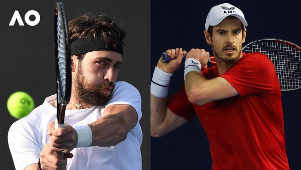 Nikoloz Basilashvili vs Andy Murray Match Highlights (1R) | Australian Open 2022