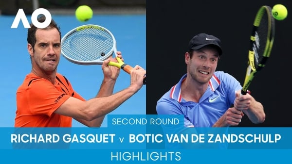Richard Gasquet vs Botic Van de Zandschulp Match Highlights (2R) | Australian Open 2022