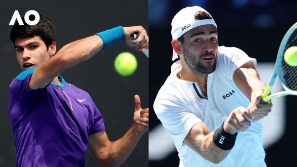 Carlos Alcaraz vs Matteo Berrettini Match Highlights (3R) | Australian Open 2022