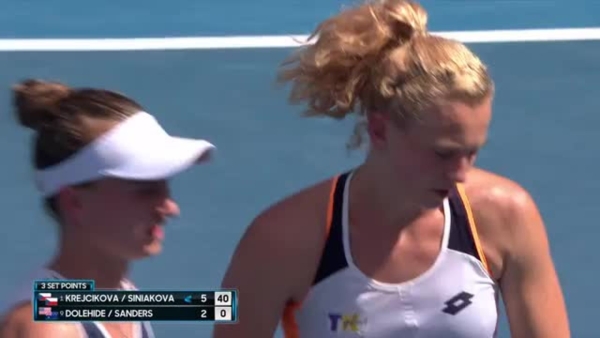 Krejcikova/Siniakova v Dolehide/Sanders Match Highlights (4R) | Australian Open 2022