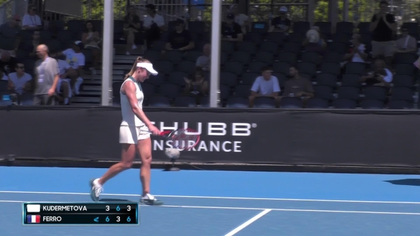 Polina Kudermetova v Fiona Ferro Highlights | Australian Open 2024 Final Qualifying