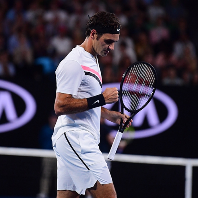 Roger Federer is into the final 16