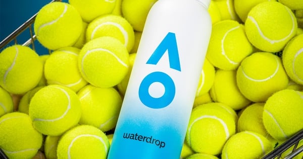 Sustainability on and off court: AO partners with waterdrop