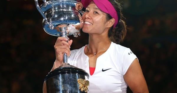 The story of third time lucky for Li Na, who finally won the AO