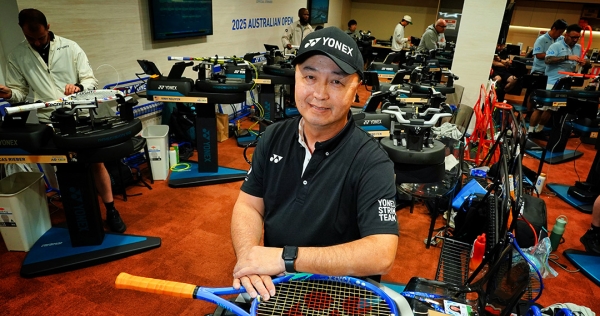 Yonex Stringer ‘It’s like a zoo in here’: A day in the life of a stringer at AO 2025 | AO