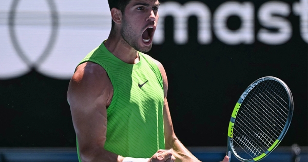 Alcaraz fends off Hanfmann in second round test